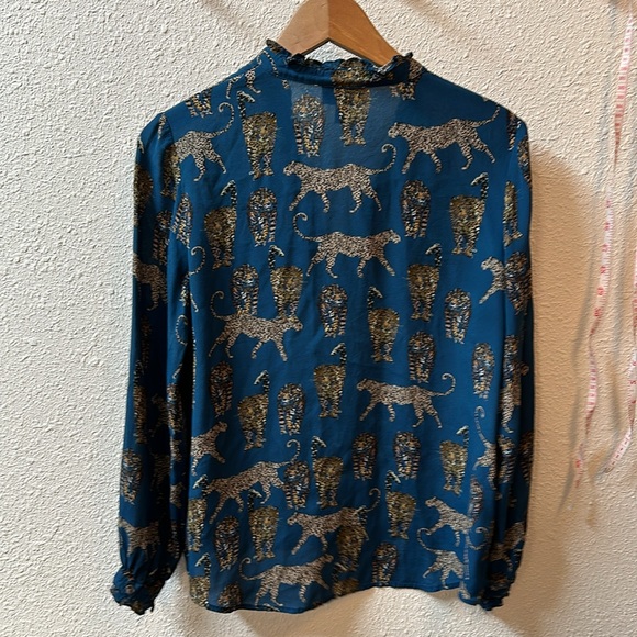 🔥KACHEL X Anthropologie Cheetah blouse - Picture 9 of 16
